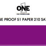 ONE Proof 51 Paper 210 SATIN